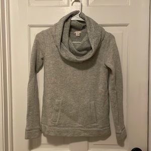 Jcrew cowl neck sweatshirt with front pocket